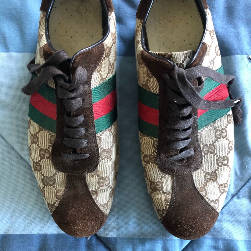Gucci Brown Canvas Sneaker